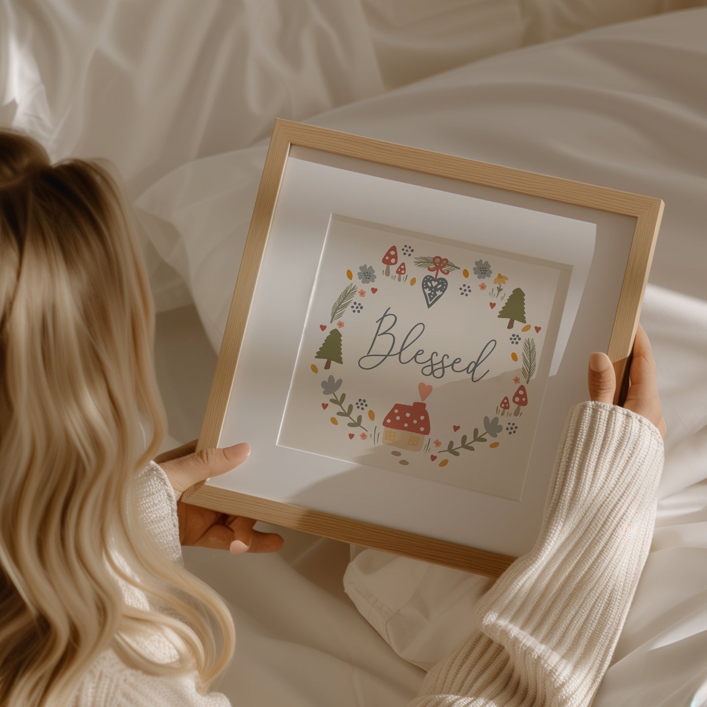 Blessed Hygge Art Print