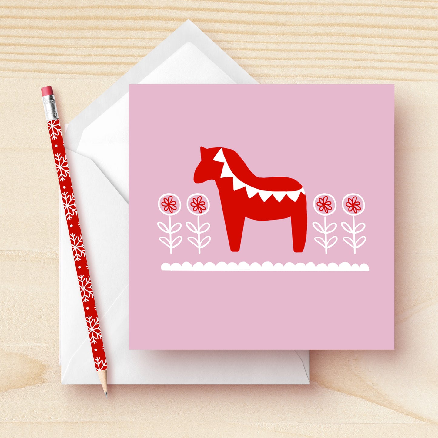 Nordic Horse Christmas Card