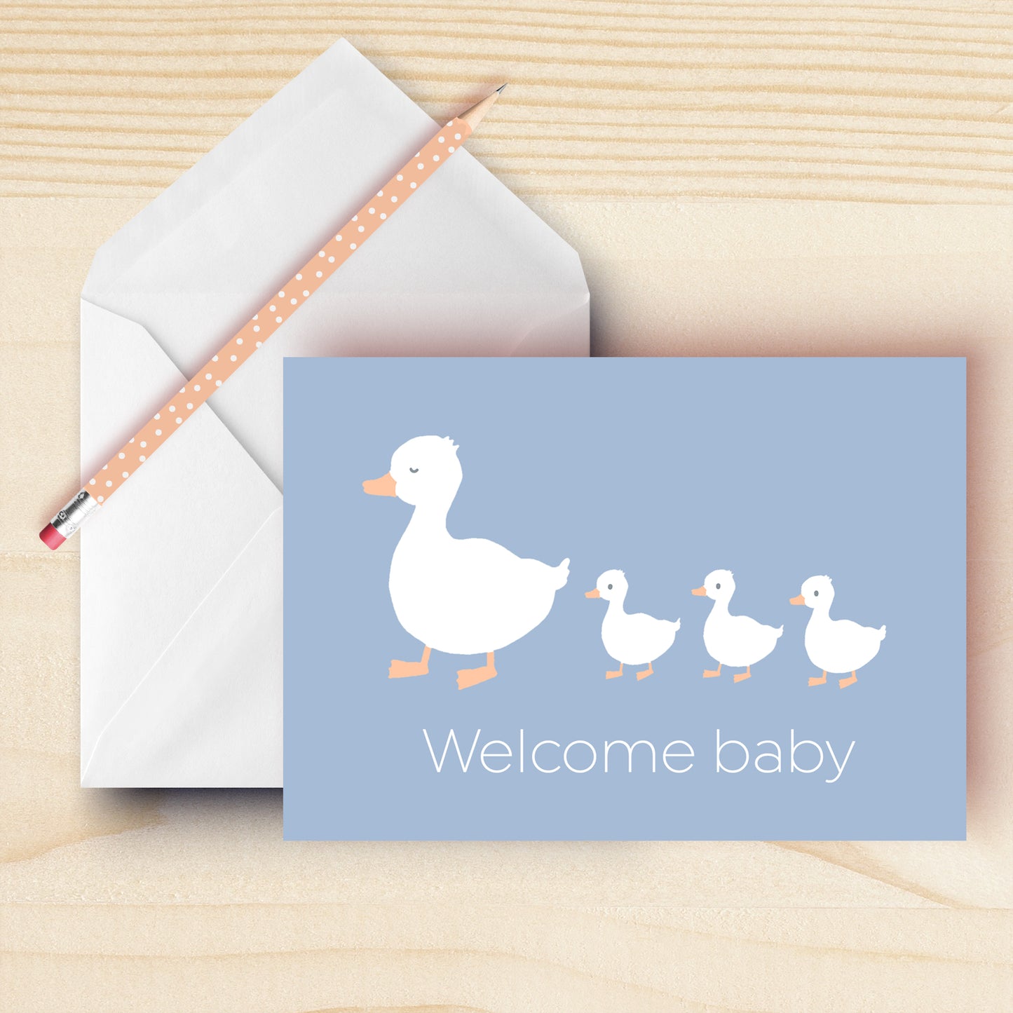 Printable Welcome Baby Greeting Card
