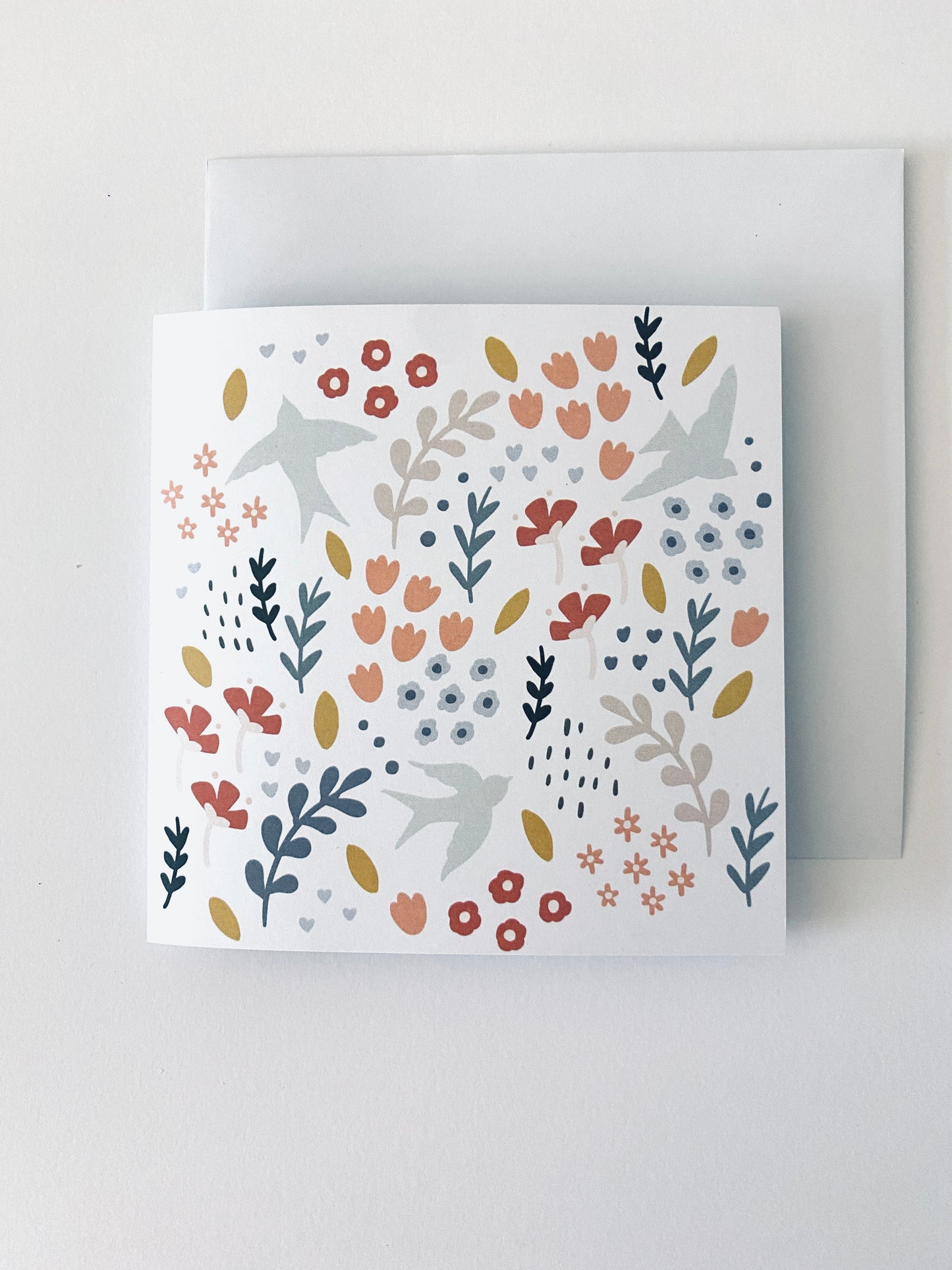 Bell Bird Matching Tea Towel and Greeting Card