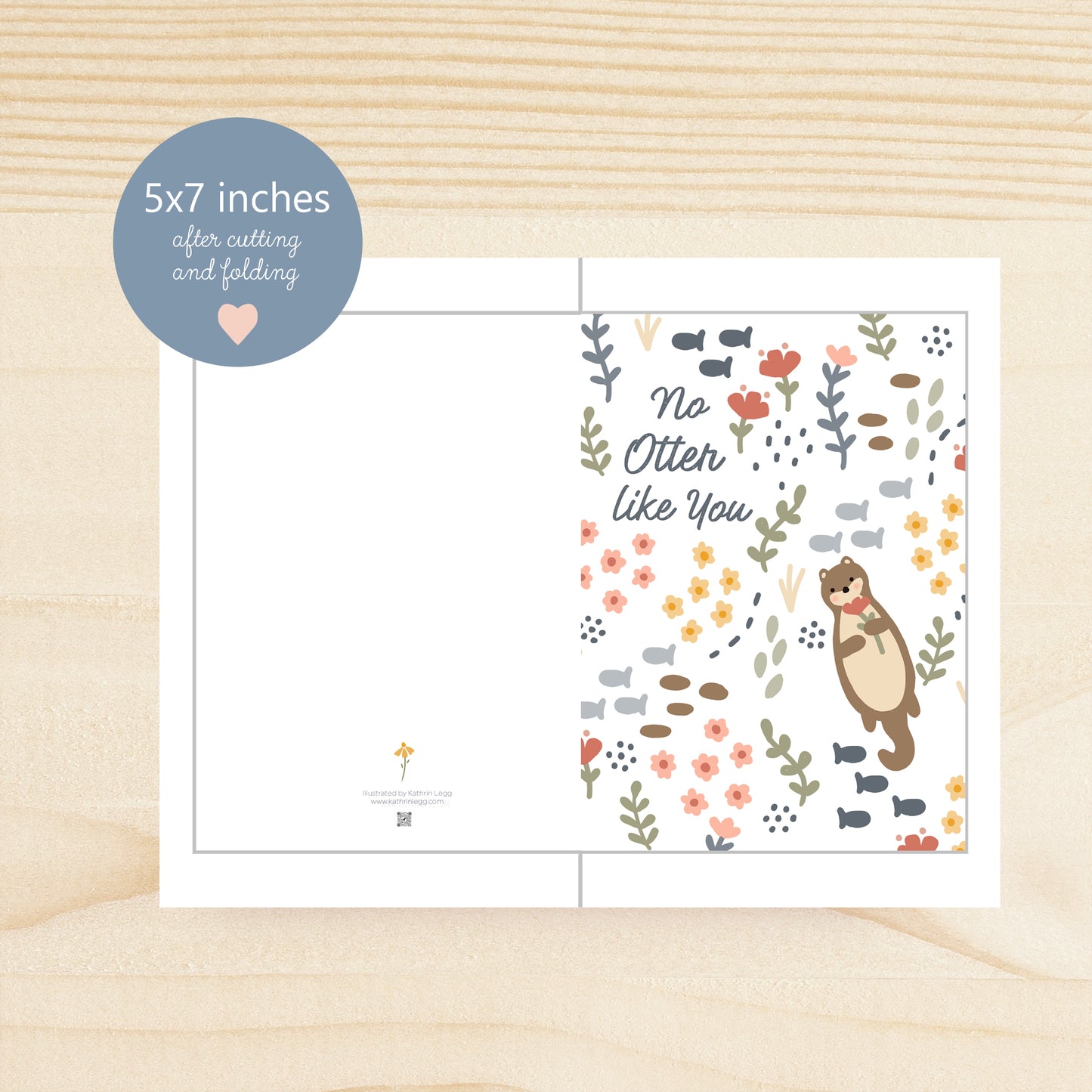 Printable No Otter Like You Card
