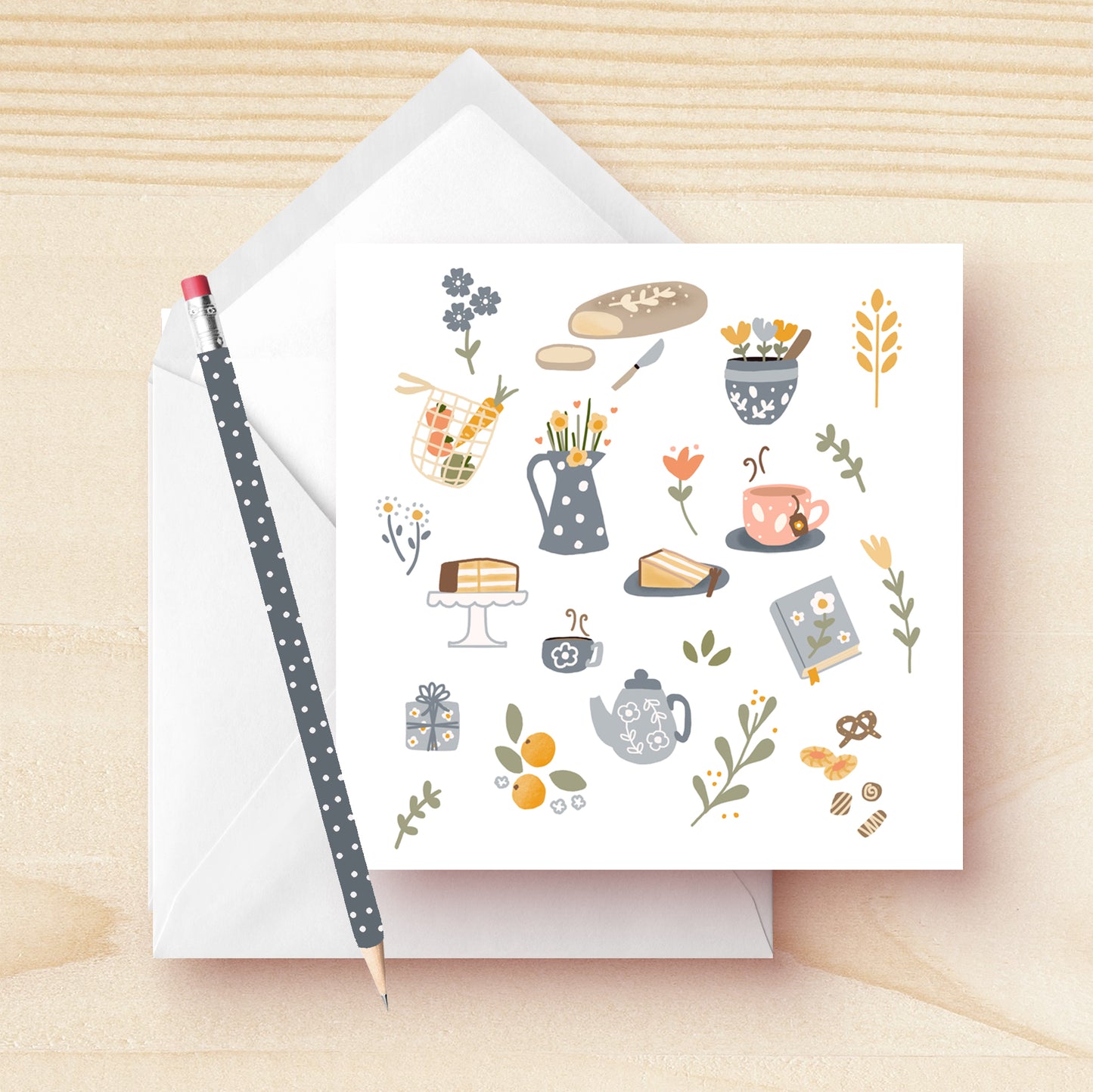 Tea and Cake Blank Card