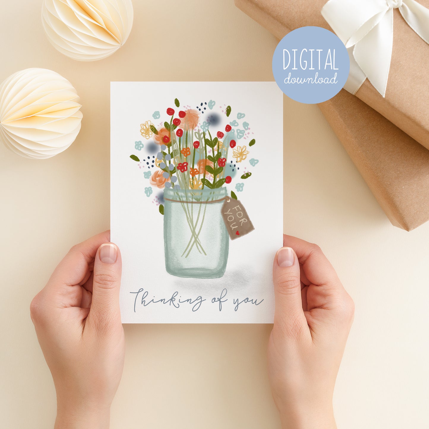 Printable Thinking of You Card