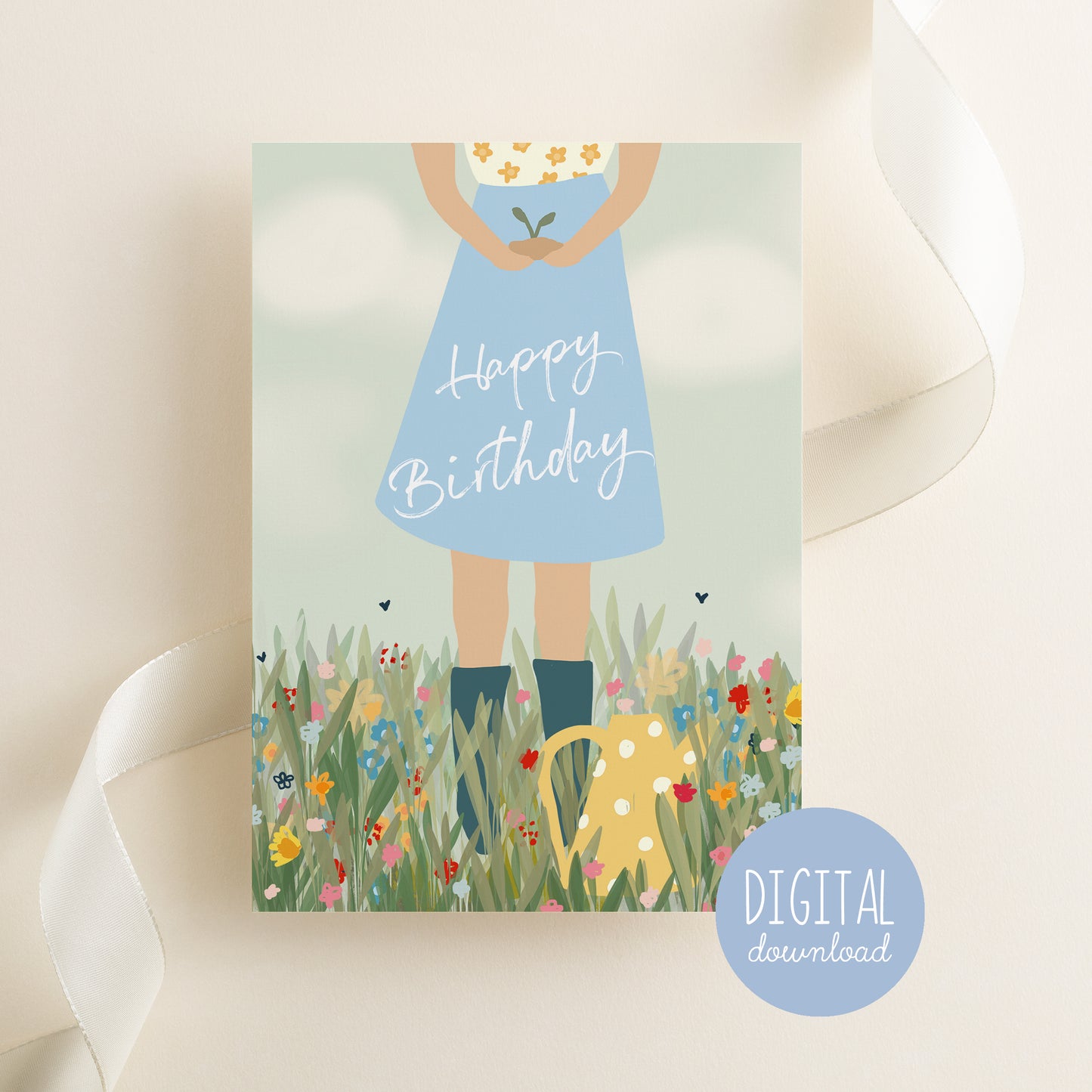 Printable Happy Birthday Meadow