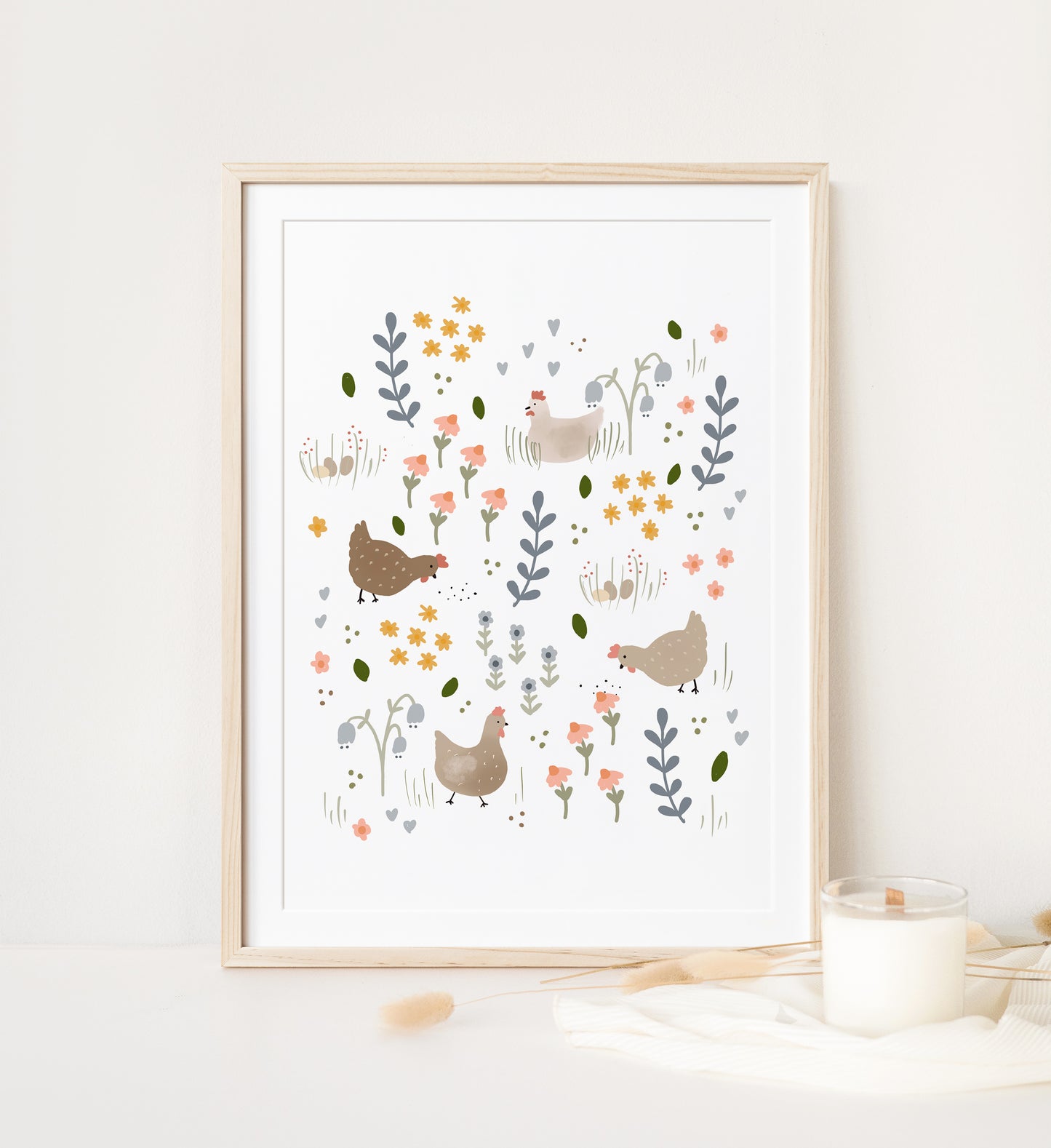 Chicken Art Print