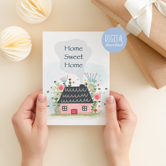 Printable Home Sweet Home Card