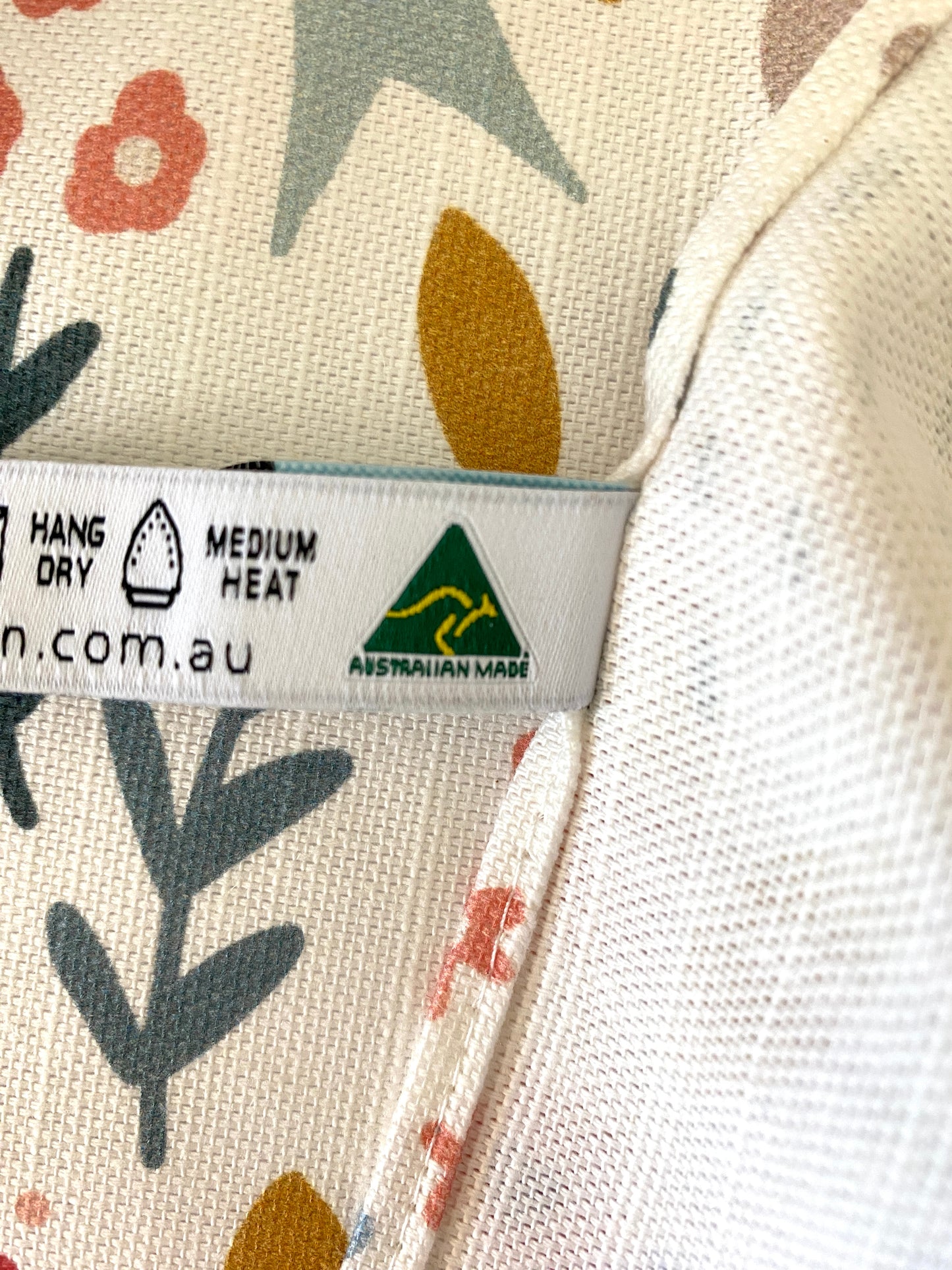 Cotton/Linen Tea Towel 100% Australian Made - Bell Birds