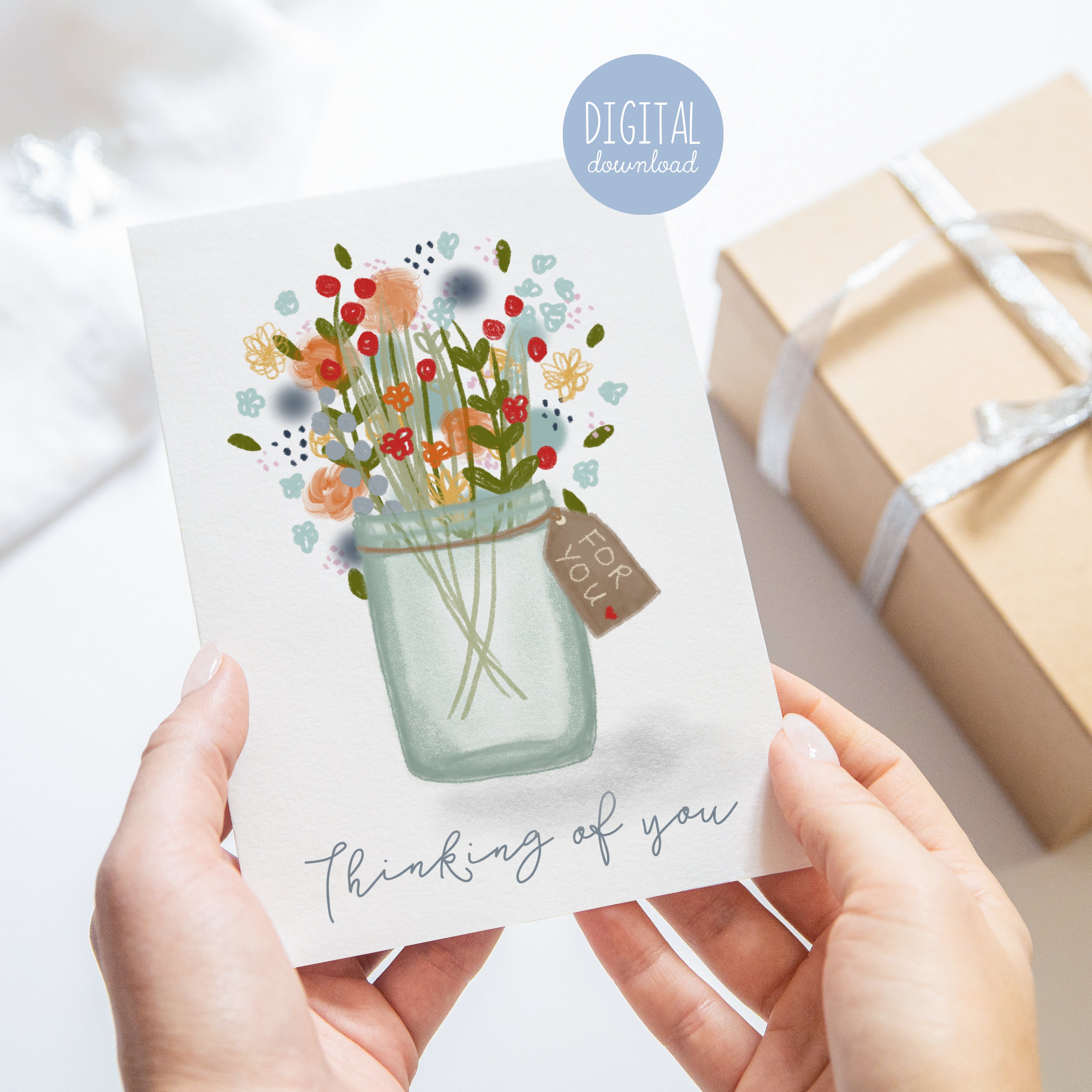 Printable Thinking of You Card – Kathrin Legg